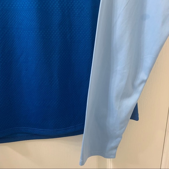 New Balance Running Top Blue Colour Block Long Sleeve Performance Gym Women’s L - Picture 7 of 10